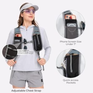 20L Small Hiking Backpack for Women Men,Lightweight Packable Travel Daypack Black