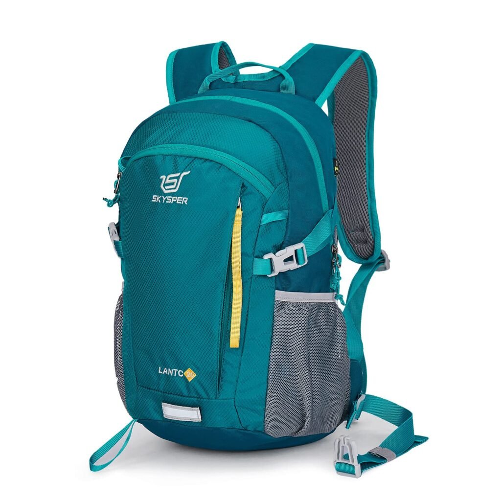 SKYSPER Small Hiking Backpack, 20L Lightweight Travel Backpacks Hiking Daypack for Women Men 20 l Lantc20-teal