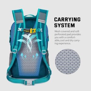 SKYSPER Small Hiking Backpack, 20L Lightweight Travel Backpacks Hiking Daypack for Women Men 20 l Lantc20-teal